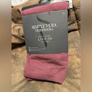 SimplyVera Vera Wang Hi Rise Live In Legging Size 2X